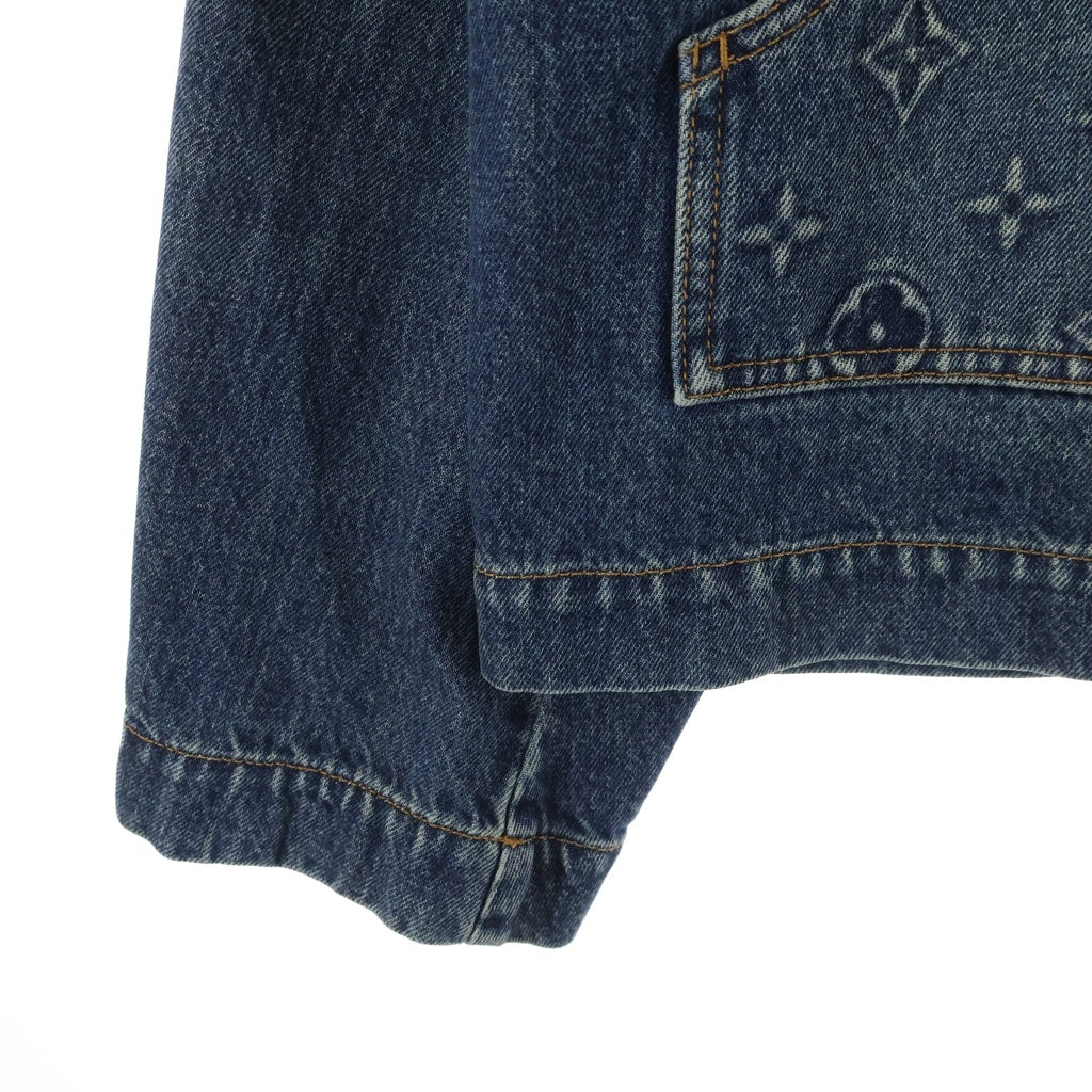 LOUIS VUITTON(ルイヴィトン) 23AW MONOGRAM DENIM WORKWEAR ZIPUP JACKET モノグラムデニム ワークウェア ジップアップジャケット インディゴ RM232Q Y38 HPA46W