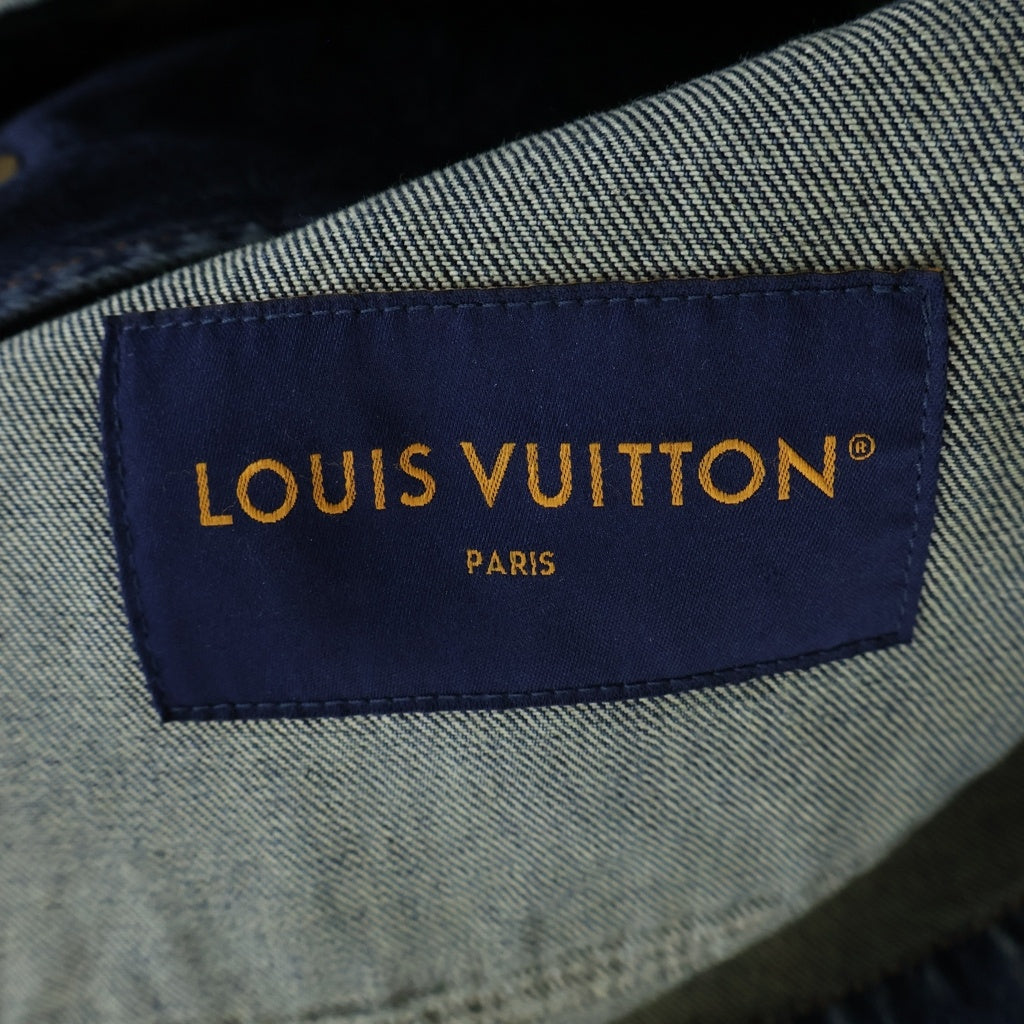 LOUIS VUITTON(ルイヴィトン) 23AW MONOGRAM DENIM WORKWEAR ZIPUP JACKET モノグラムデニム ワークウェア ジップアップジャケット インディゴ RM232Q Y38 HPA46W
