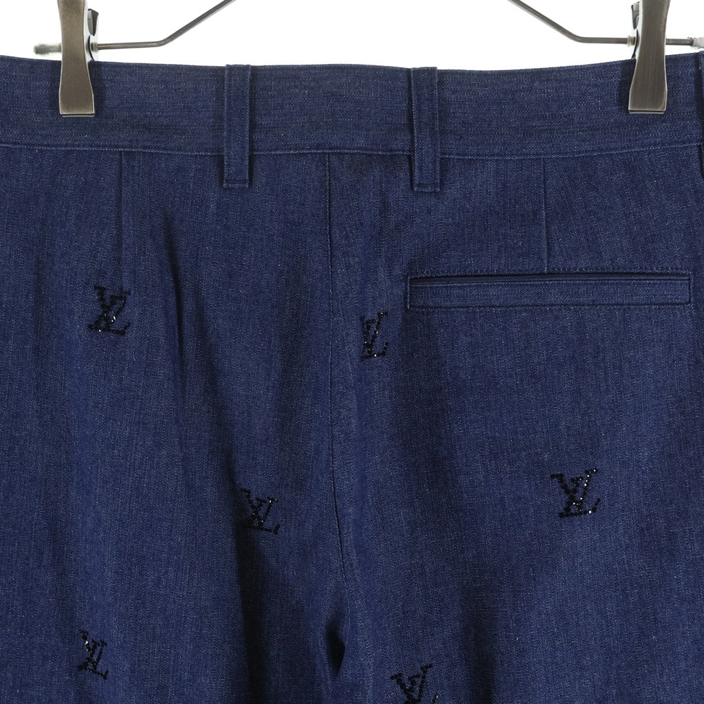 LOUIS VUITTON(ルイヴィトン) 25SS LV ブラゾン エンベリッシュド デニムパンツ インディゴ RM251MM RBA HSD05W
