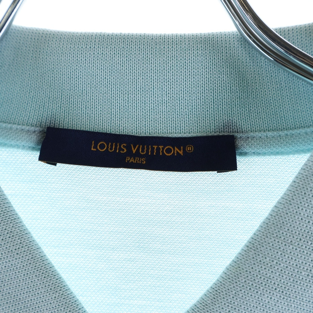 LOUIS VUITTON(ルイヴィトン) 23AW サークルシグネチャーロゴ ショートスリーブ コットンポロシャツ ブルー RM232Q JEA HAJR32