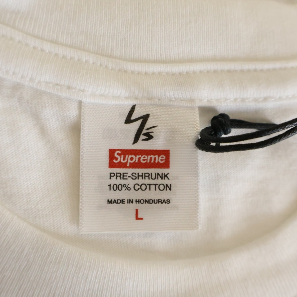 SUPREME(シュプリーム) 25AW ×Y's Thinker Tee ワイズ シンカー コットン クルーネック 半袖Tシャツ カットソー ホワイト