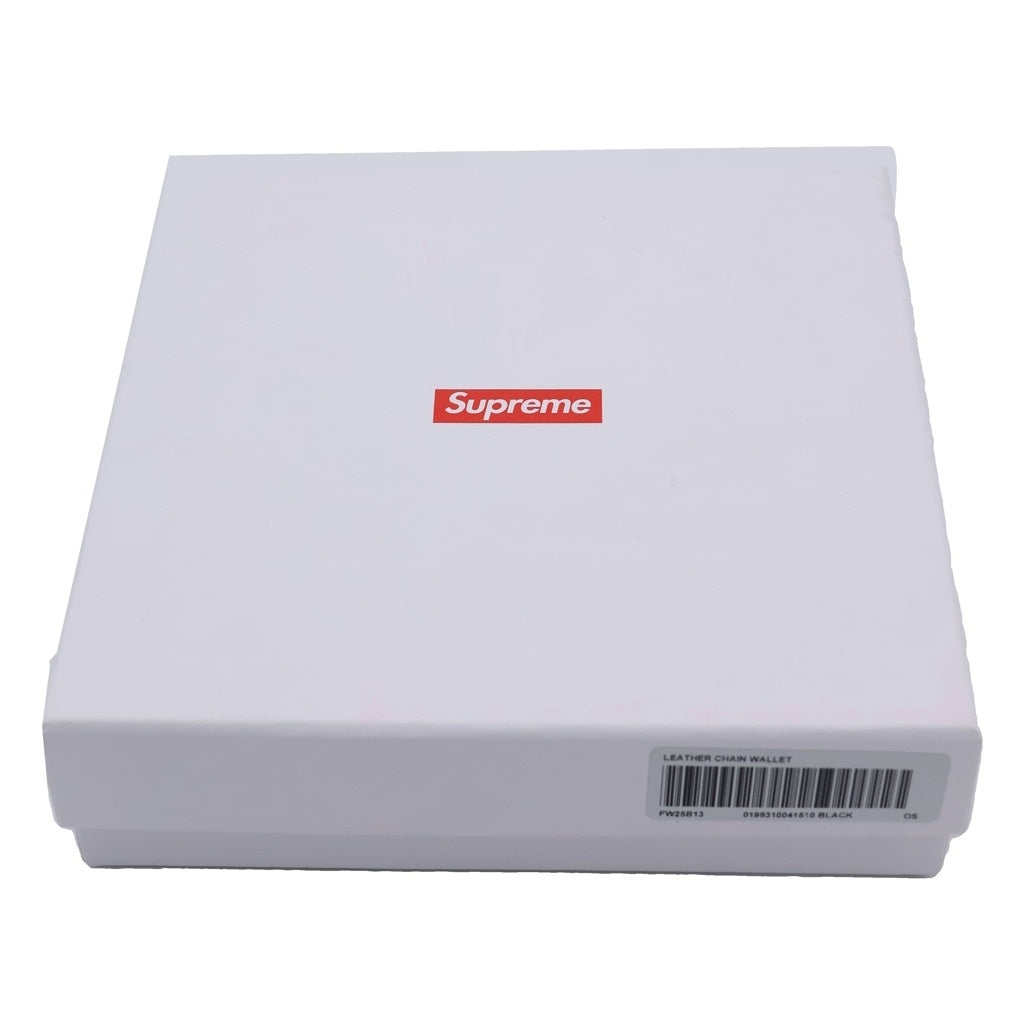 SUPREME(シュプリーム) 25AW Leather Chain Wallet レザー チェーン ウォレット 財布 ブラック