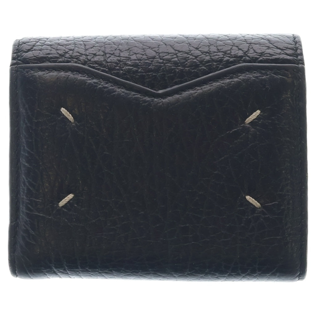 Maison Margiela(メゾンマルジェラ) TRI-FOLD WALLET 4ステッチ レザーウォレット 3つ折り財布 ブラック S56U10136 P0399 T8013