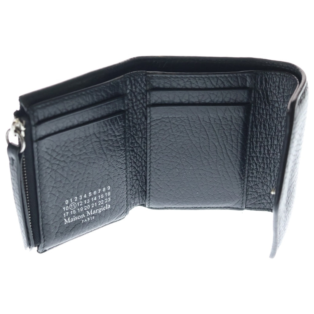 Maison Margiela(メゾンマルジェラ) TRI-FOLD WALLET 4ステッチ レザーウォレット 3つ折り財布 ブラック S56U10136 P0399 T8013