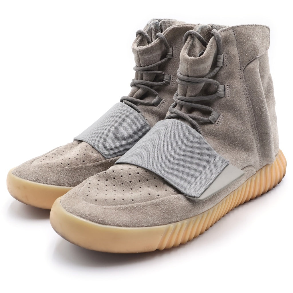 adidas(アディダス) YEEZY BOOST 750 LIGHT GREY イージーブースト750 サイドジップ ベルクロストラップ ハイカットスニーカー グレー US10.5/27.5cm BB1840