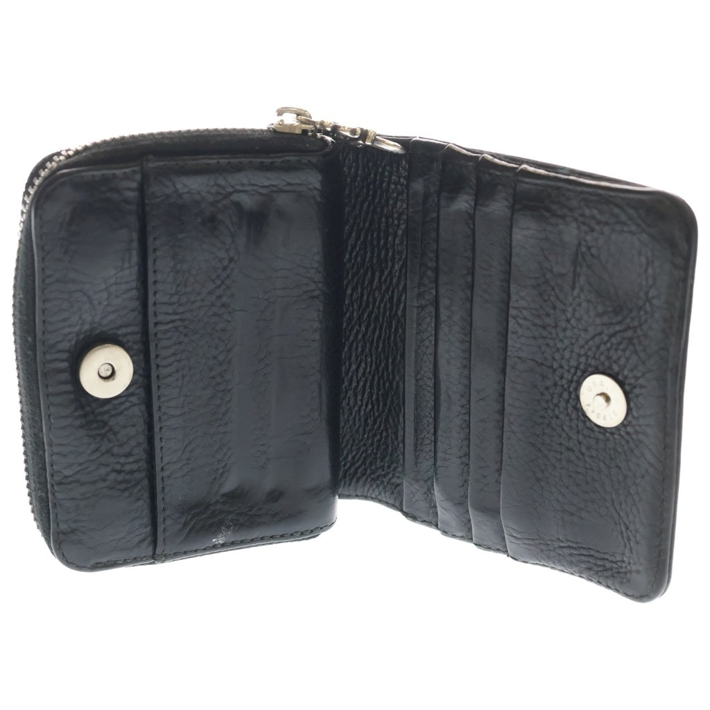 CHROME HEARTS(クロムハーツ) SQ ZIP BILL スクエアジップビル レザーウォレット 財布 ブラック