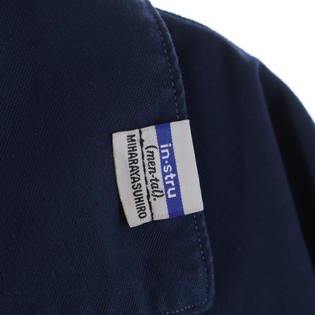MAISON MIHARAYASUHIRO(メゾンミハラヤスヒロ) 21SS in・stru(men-tal) Long-Sleeve Oxford Shirt インストルメンタル ロングスリーブ オックスフォード長袖シャツ ネイビー I06SH011