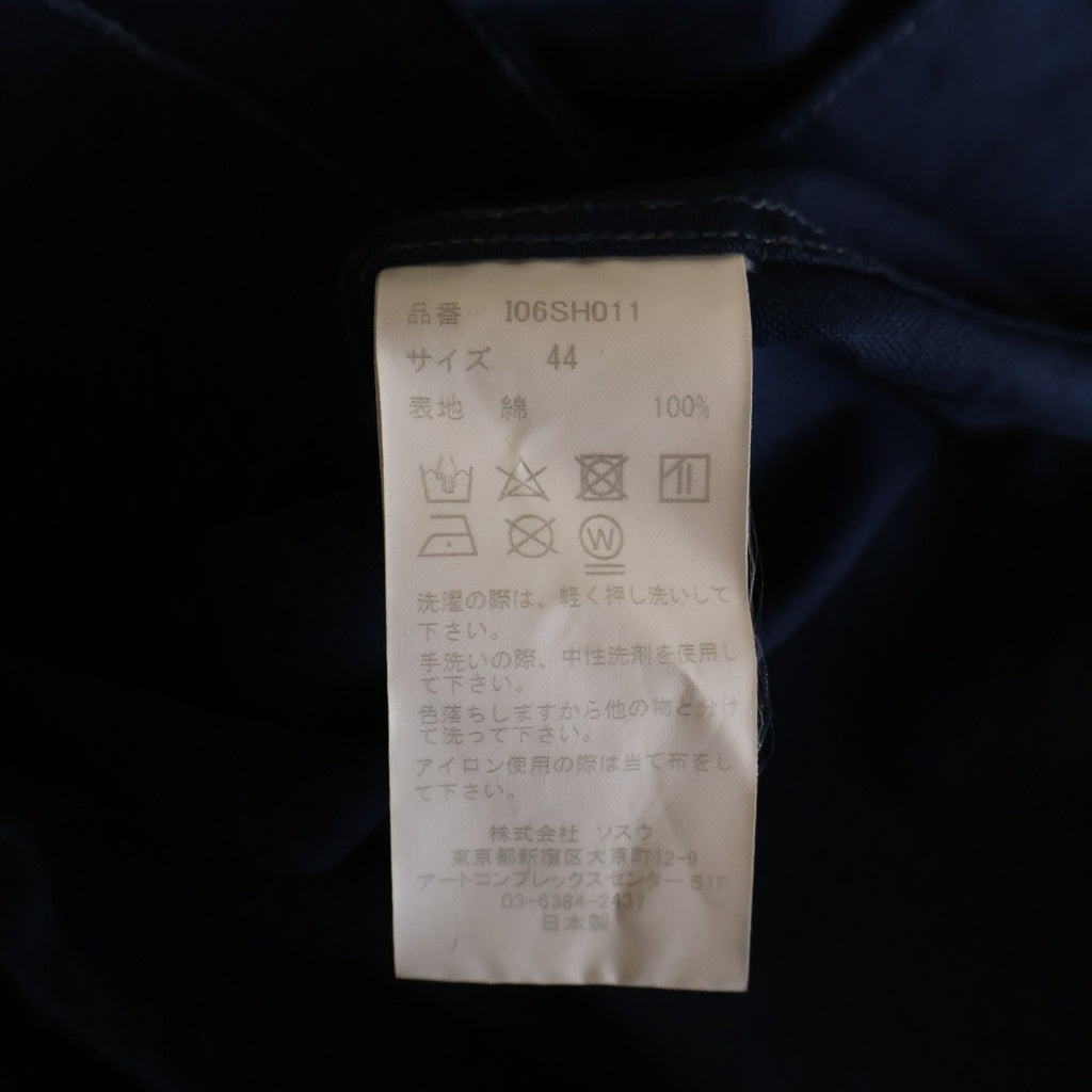 MAISON MIHARAYASUHIRO(メゾンミハラヤスヒロ) 21SS in・stru(men-tal) Long-Sleeve Oxford Shirt インストルメンタル ロングスリーブ オックスフォード長袖シャツ ネイビー I06SH011
