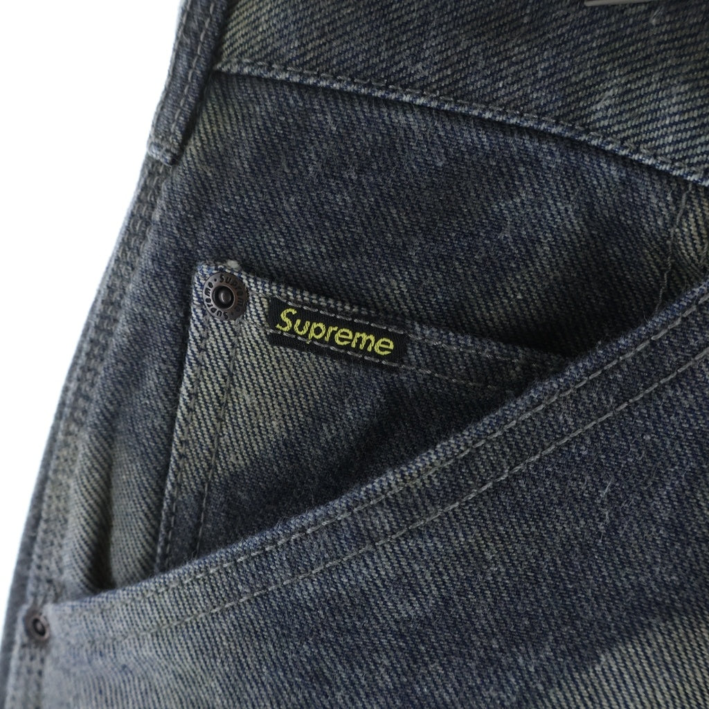 SUPREME(シュプリーム) 23AW H.R.GIGER Double Knee Jean ギーガー ダブルニージーンズ ブラック デニムパンツ