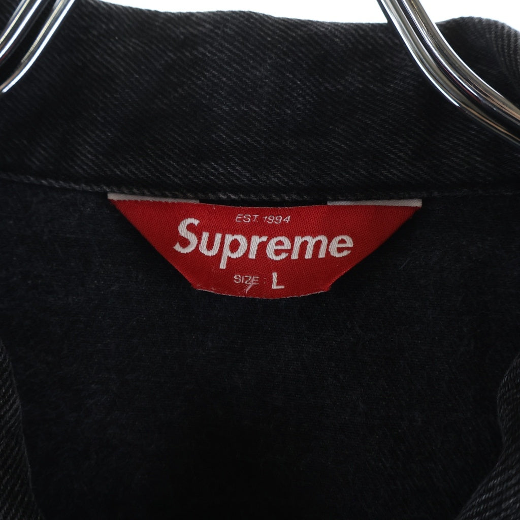 SUPREME(シュプリーム) 17SS Studded Denim Trucker Jacket スタッズ デニム トラッカー ジャケット ブラック