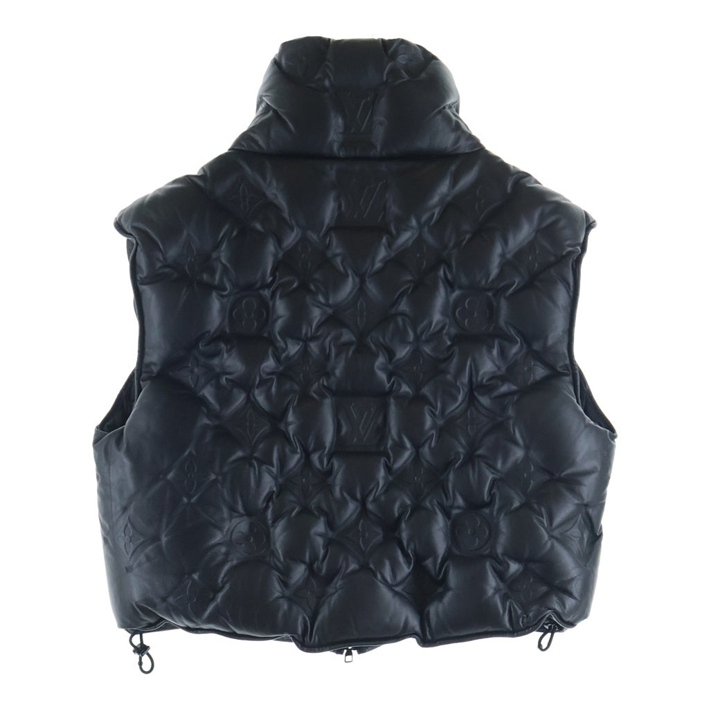 LOUIS VUITTON ルイヴィトン 19AW Monogram Boyhood Puffer Vest モノグラム ボーイフッド パファー レザー ダウンベスト ブラック HHL84WREY LOUIS VUITTON(ルイヴィトン) 19AW Monogram Boyhood Puffer Vest