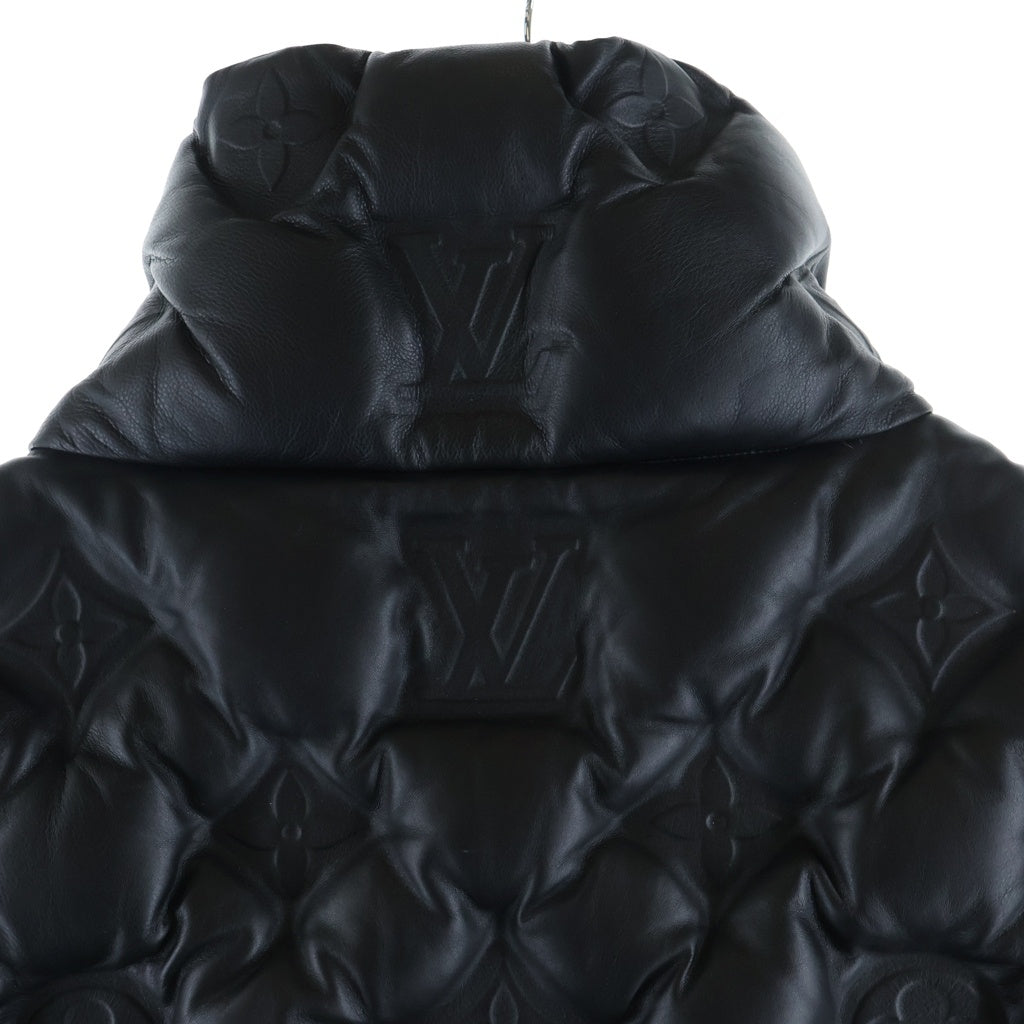 LOUIS VUITTON(ルイヴィトン) 19AW Monogram Boyhood Puffer Vest モノグラム ボーイフッド パファー レザー ダウンベスト ブラック HHL84WREY