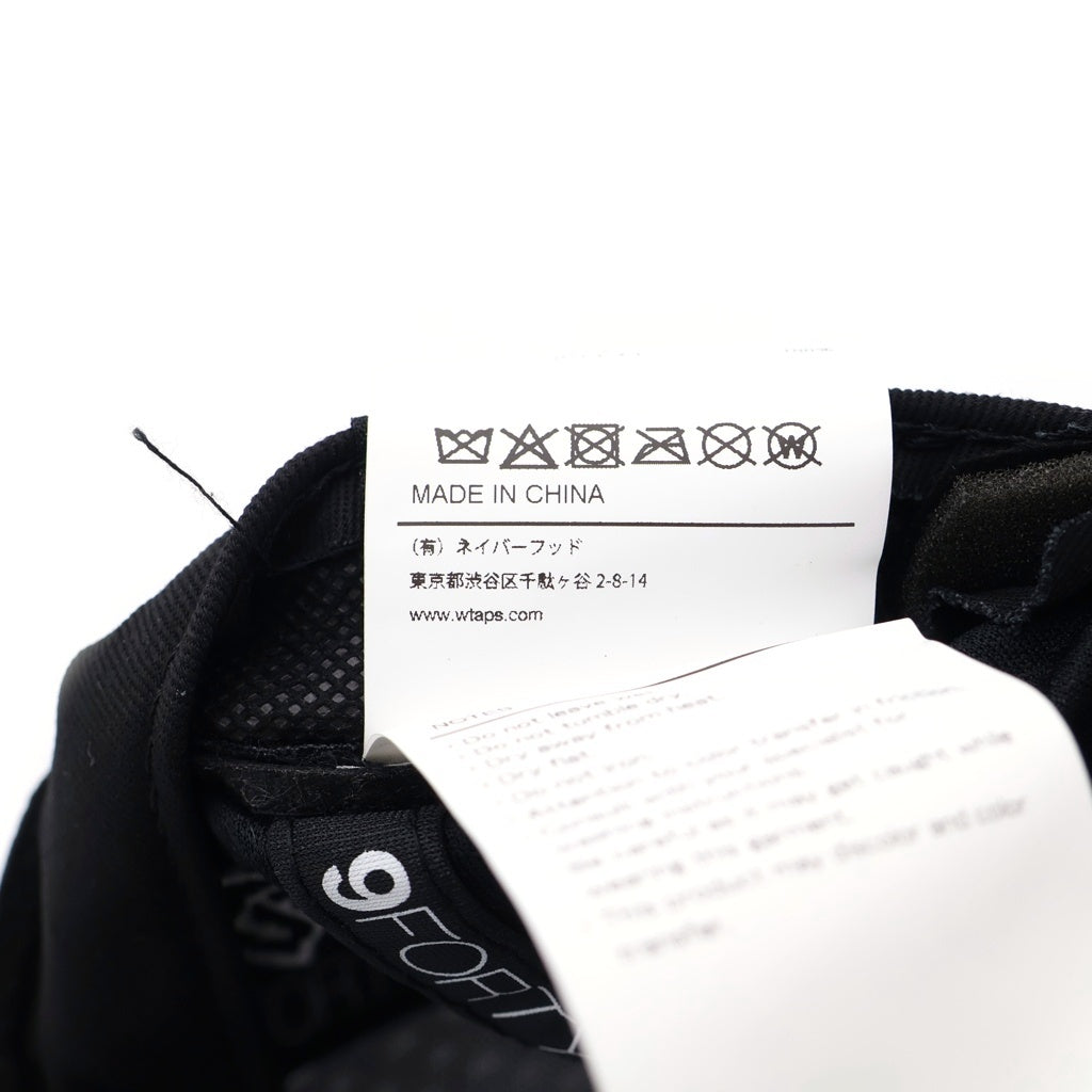 NEW ERA(ニューエラ) 25SS ×WTAPS 9FORTY ダブルタップス ポリエステル メッシュ 6パネル ベースボールキャップ 帽子 ブラック 251NENED-HT01