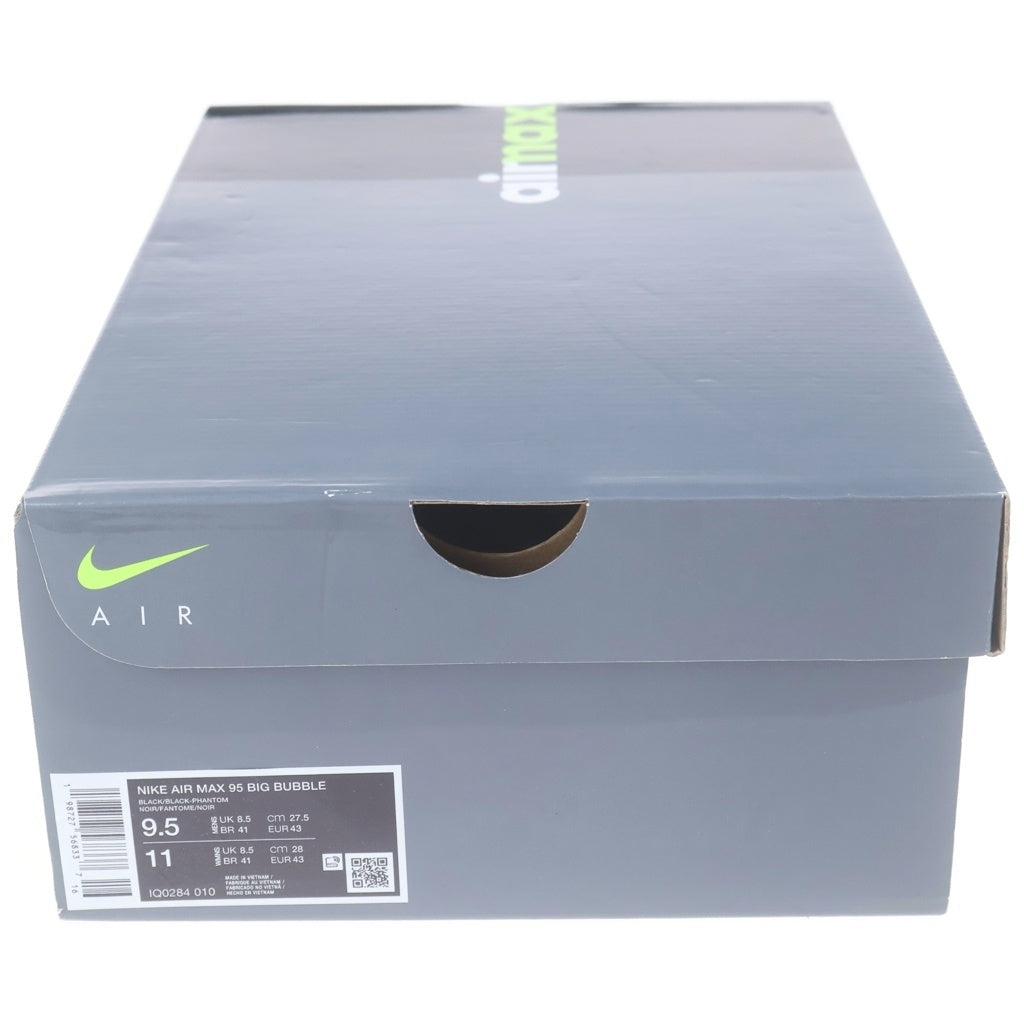 NIKE(ナイキ) AIR MAX 95 BIG BUBBLE エア マックス95 ビッグバブル ローカットスニーカー ブラック/ホワイト US9.5/27.5cm IQ0284-010