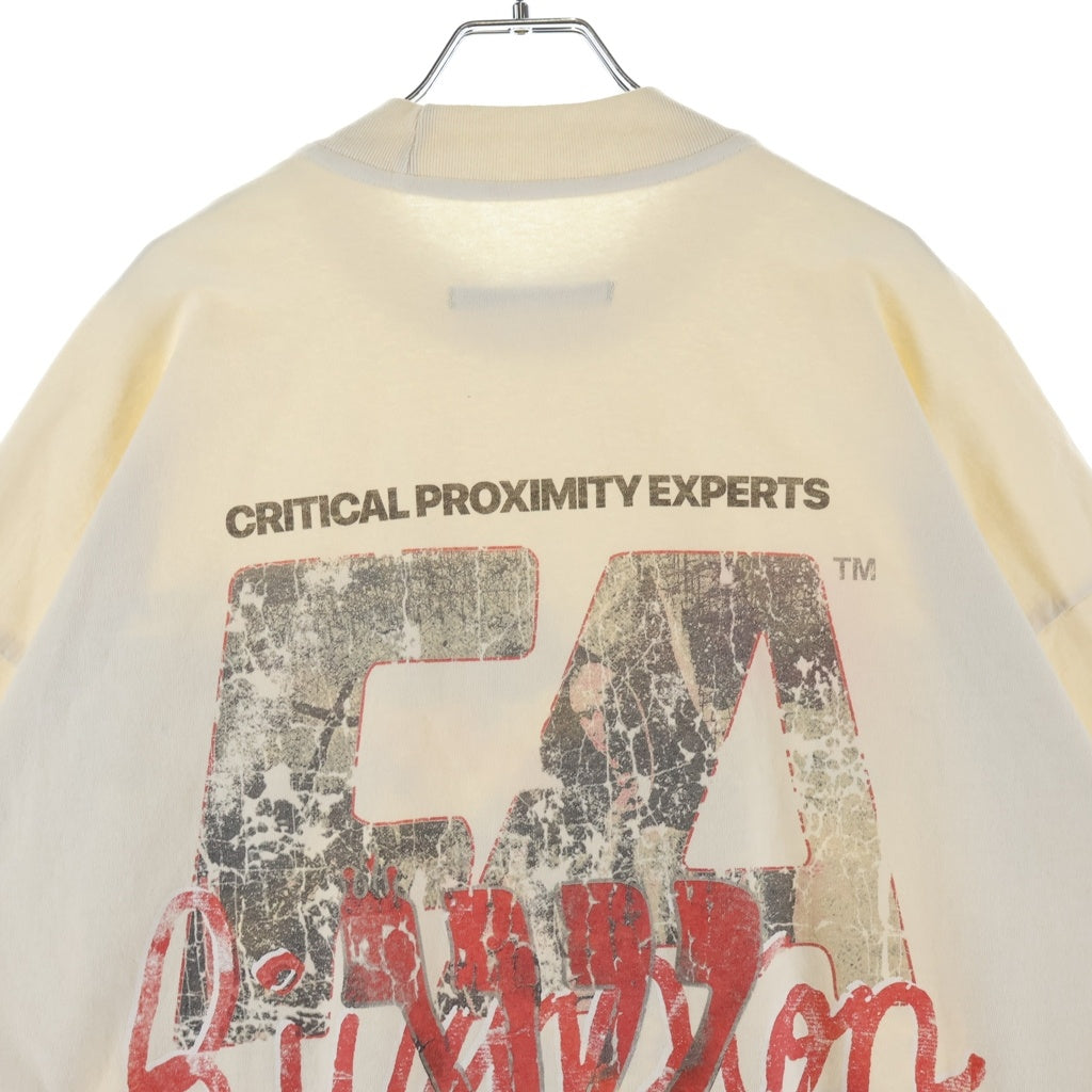 RIVINGTON roi Rebis(リヴィントンロイレビス) 25SS CRITICAL PROXIMITY TEE クリティカル プロクシミティ 両面プリントTシャツ 半袖クルーネックカットソー アイボリー