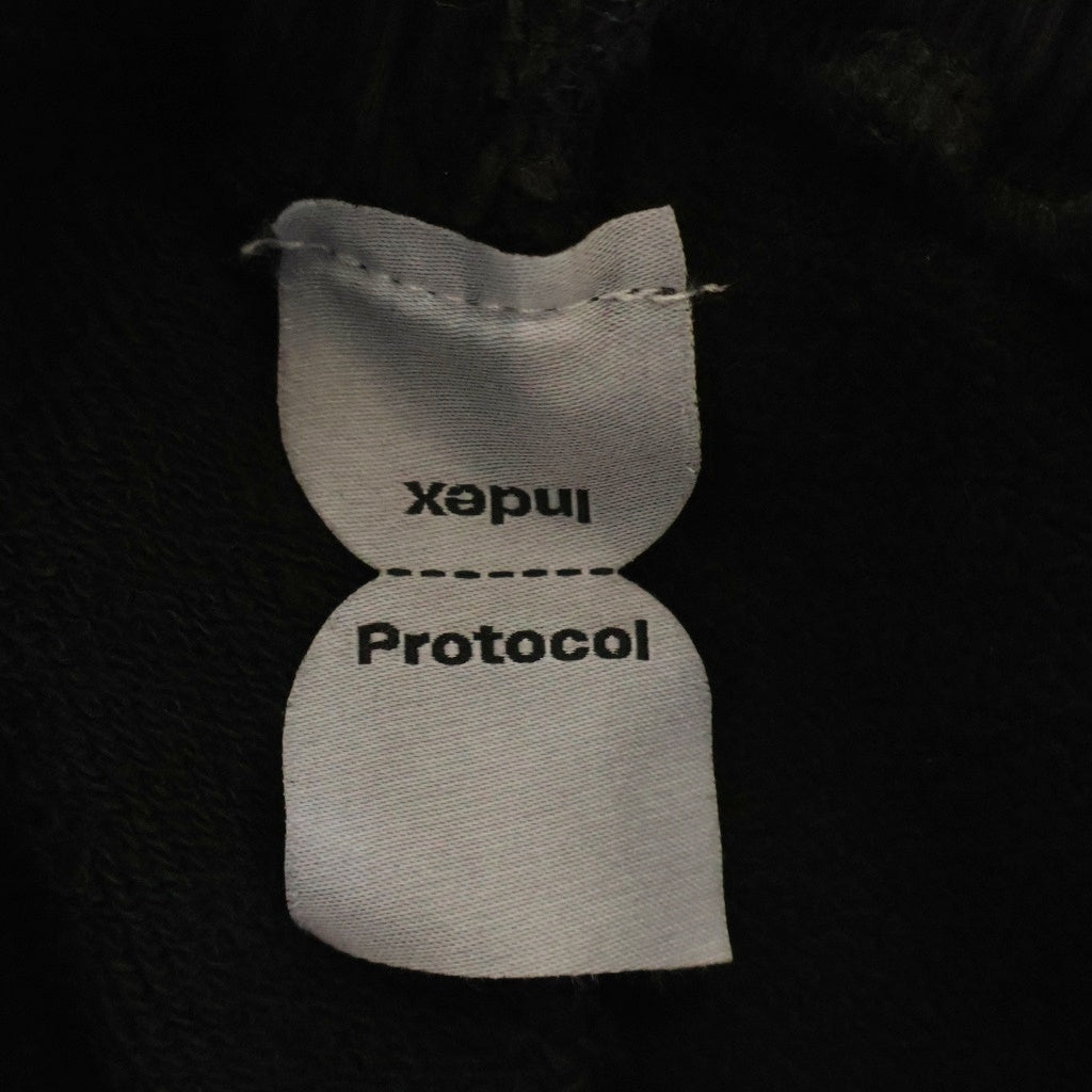 NO BRAND(ノーブランド) Protocol Index(プロトコルインデックス) 26SS Reconstructed Sweat Shorts 再構築 ドッキング加工 スウェットショーツ ハーフパンツ ブラック