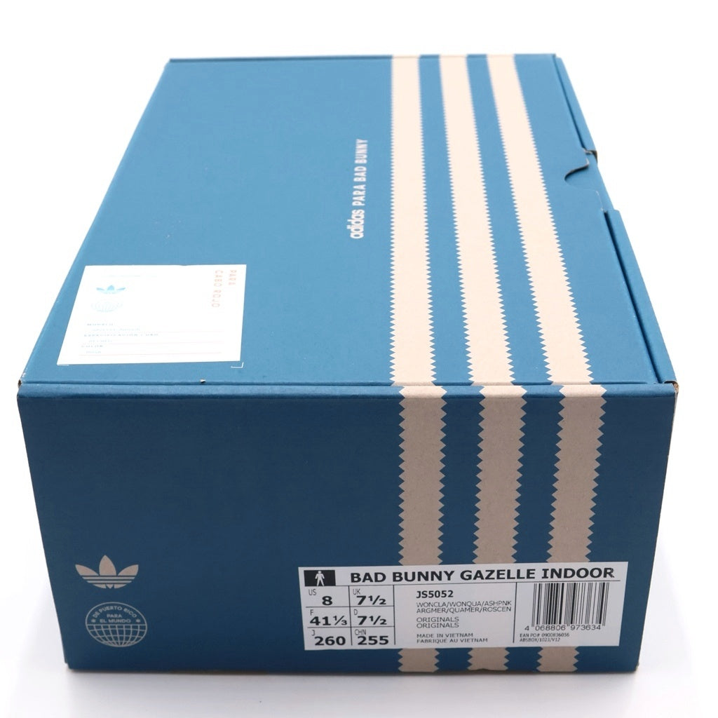 adidas(アディダス) ×BAD BUNNY GAZELLE INDOOR WONDER CLAY WONDER QUARTZ バットバニー ガゼルインドア ワンダークレイワンダークォーツ ローカットスニーカー ピンク US8/26cm