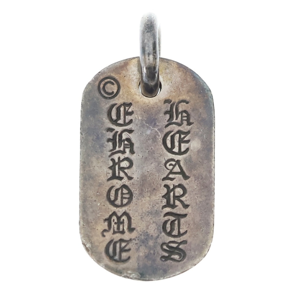 CHROME HEARTS(クロムハーツ) RAISED DOGTAG レイズドドッグタグ チャーム シルバー ネックレストップ