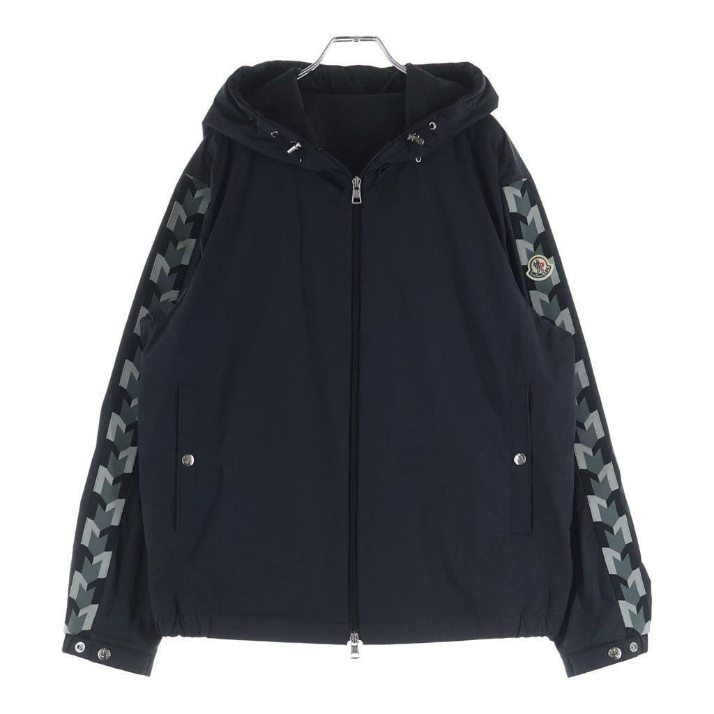 MONCLER(モンクレール) 24SS MOYSE GIUBBOTTO NYLON JACKET モイース ジュボット ジップアップ ナイロン ジャケット ブラック J10911A00047