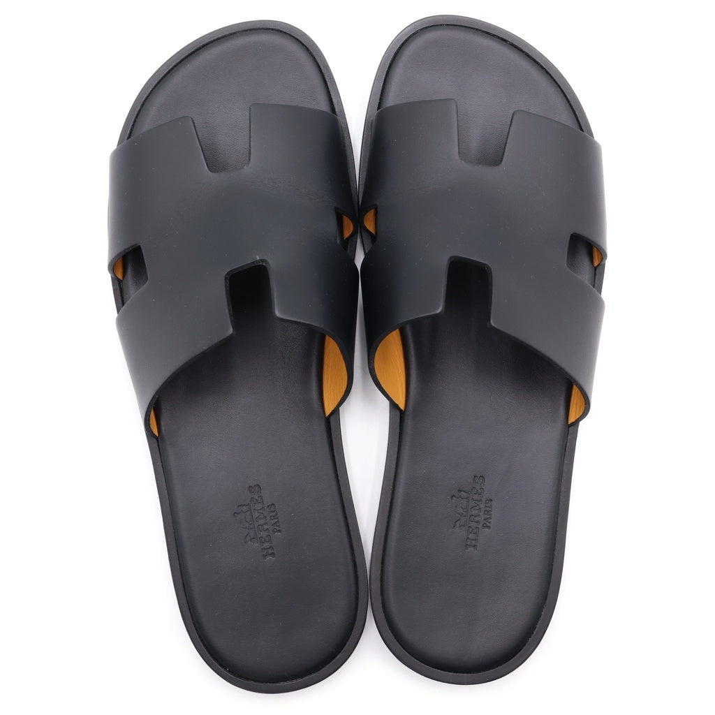 HERMES(エルメス) イズミール レザー サンダル ブラック