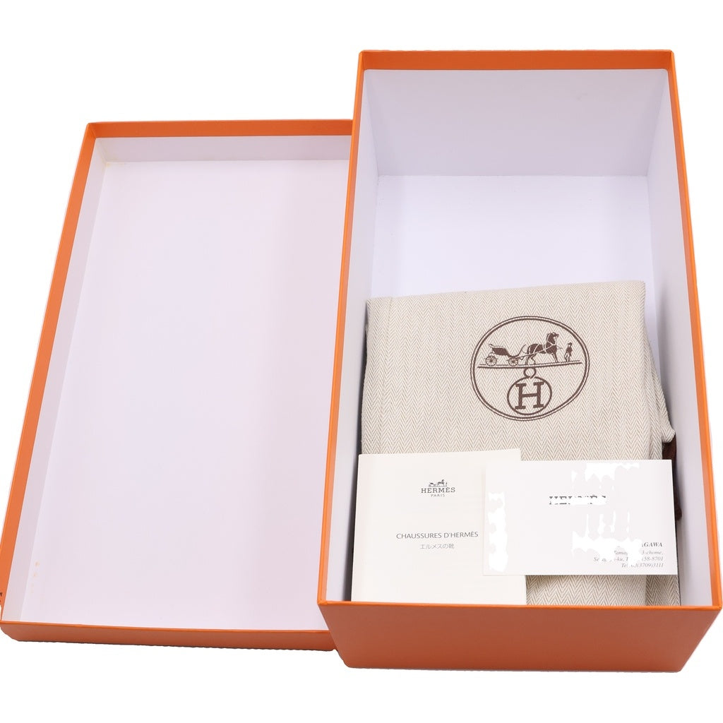 HERMES(エルメス) イズミール レザー サンダル ブラック
