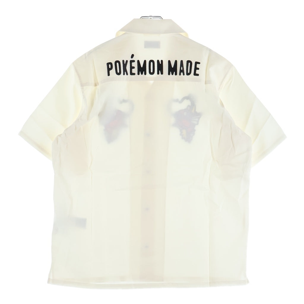 HUMAN MADE(ヒューマンメイド) POKEMON MADE ALOHA SHIRT ポケモンメイド オープンカラー 半袖 ハワイアンシャツ アロハシャツ ホワイト XX31SH001WH3