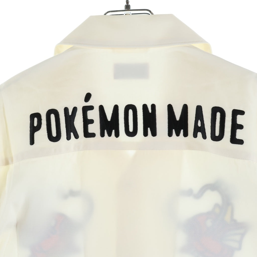 HUMAN MADE(ヒューマンメイド) POKEMON MADE ALOHA SHIRT ポケモンメイド オープンカラー 半袖 ハワイアンシャツ アロハシャツ ホワイト XX31SH001WH3