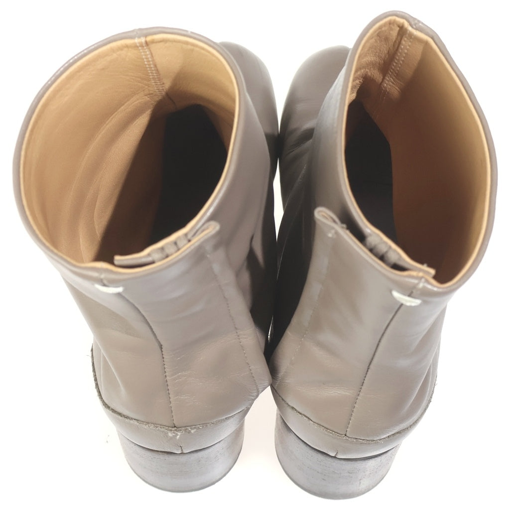 Maison Margiela(メゾンマルジェラ) 22 TABI BOOTS レザー ショート 足袋ブーツ ヒール8cm レディース ベージュ