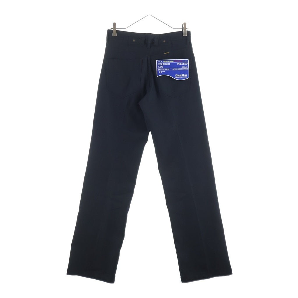 DAIRIKU(ダイリク) 21SS Straight Pressed Pants ストレート プレスド スラックスパンツ ブラック 21SS B-10
