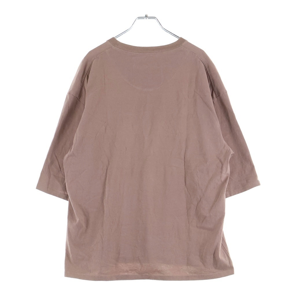 DAIRIKU(ダイリク) 20SS BEACH Half-Sleeve Tee ビーチエンブロイダリー クルーネック半袖Tシャツ カットソー ピンク 20SS C-2