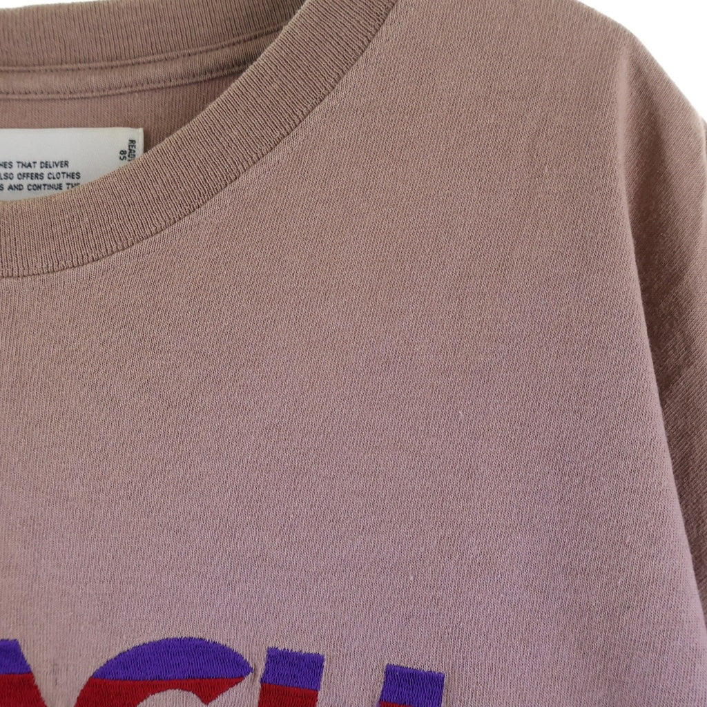 DAIRIKU(ダイリク) 20SS BEACH Half-Sleeve Tee ビーチエンブロイダリー クルーネック半袖Tシャツ カットソー ピンク 20SS C-2