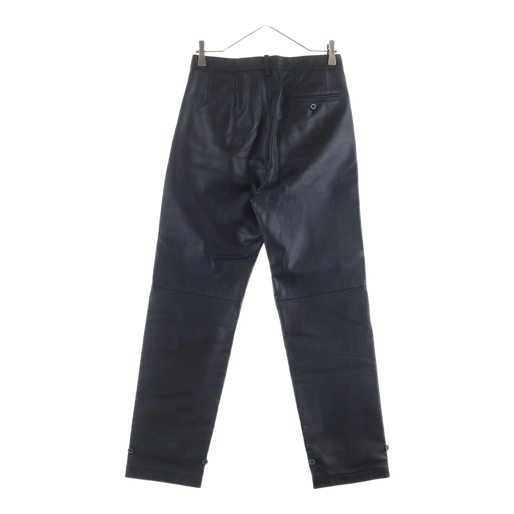 DAIRIKU(ダイリク) 20AW Deck Detail Leather Slacks デッキディティール レザースラックスパンツ ブラック 20AW B-1