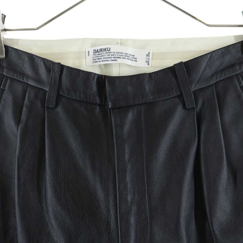 DAIRIKU(ダイリク) 20AW Deck Detail Leather Slacks デッキ