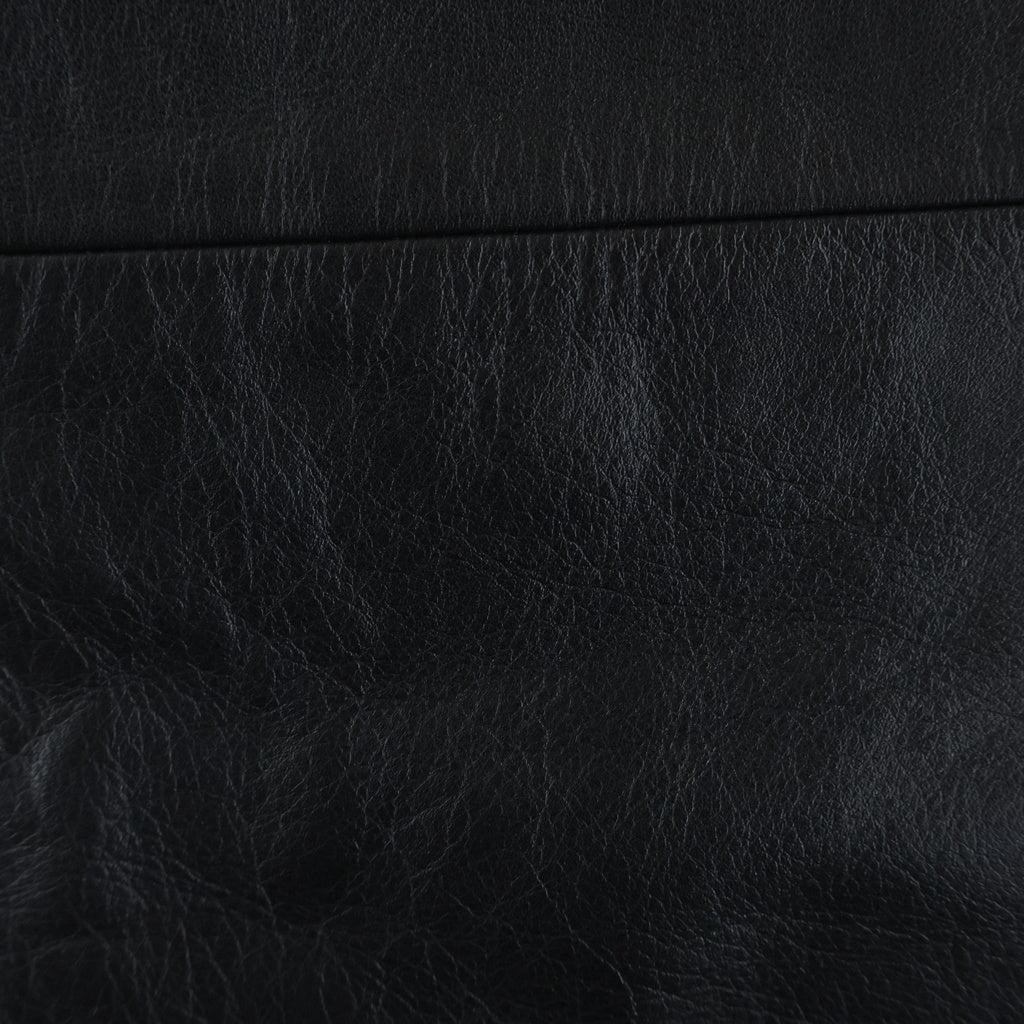 DAIRIKU(ダイリク) 20AW Deck Detail Leather Slacks デッキディティール レザースラックスパンツ ブラック 20AW B-1