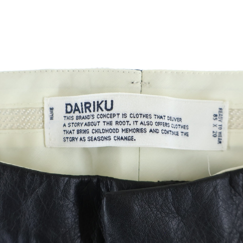 DAIRIKU(ダイリク) 20AW Deck Detail Leather Slacks デッキ