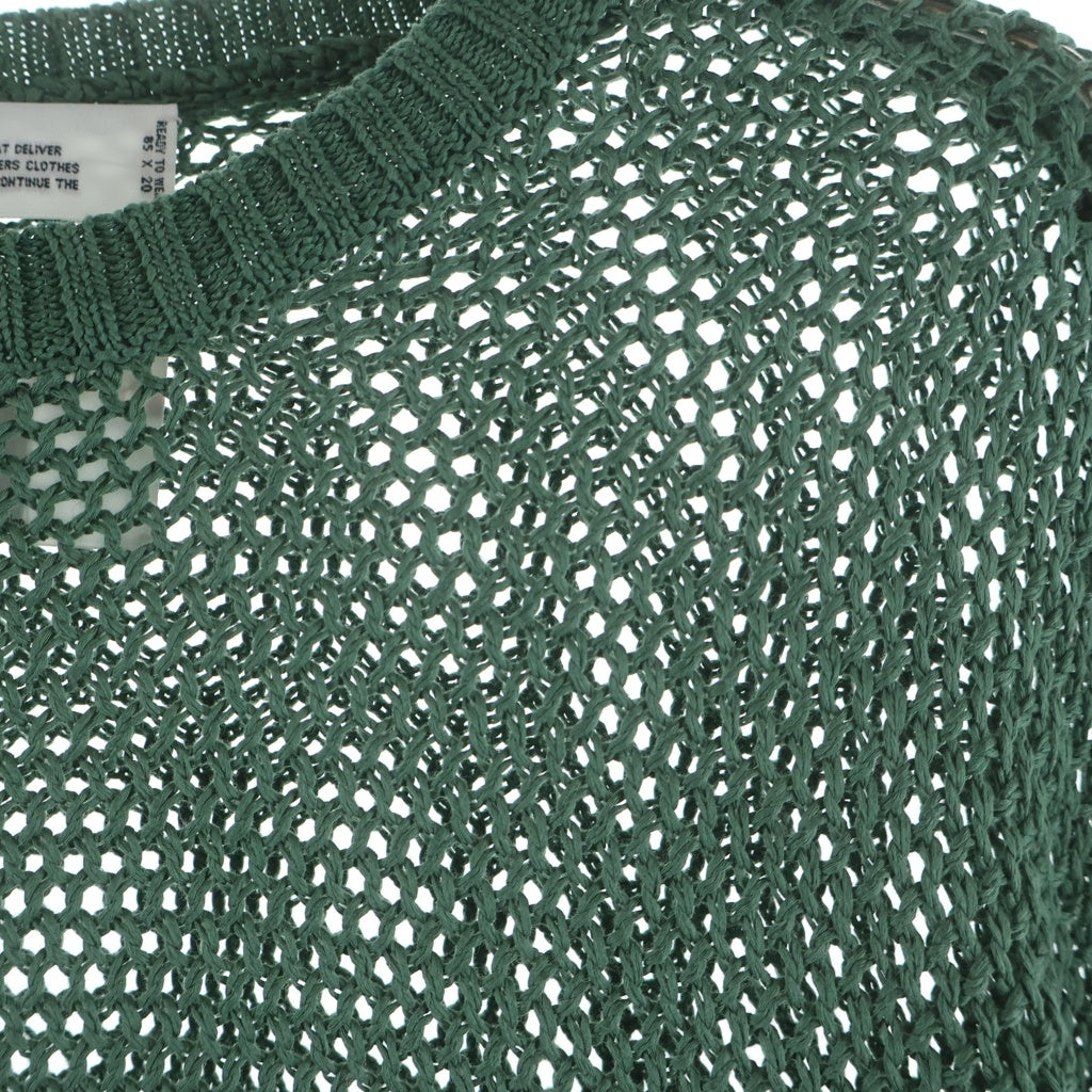 DAIRIKU(ダイリク) 20SS Pullover Fringe Net Knit プルオーバーフリンジ ネットニット グリーン 20SS K-1