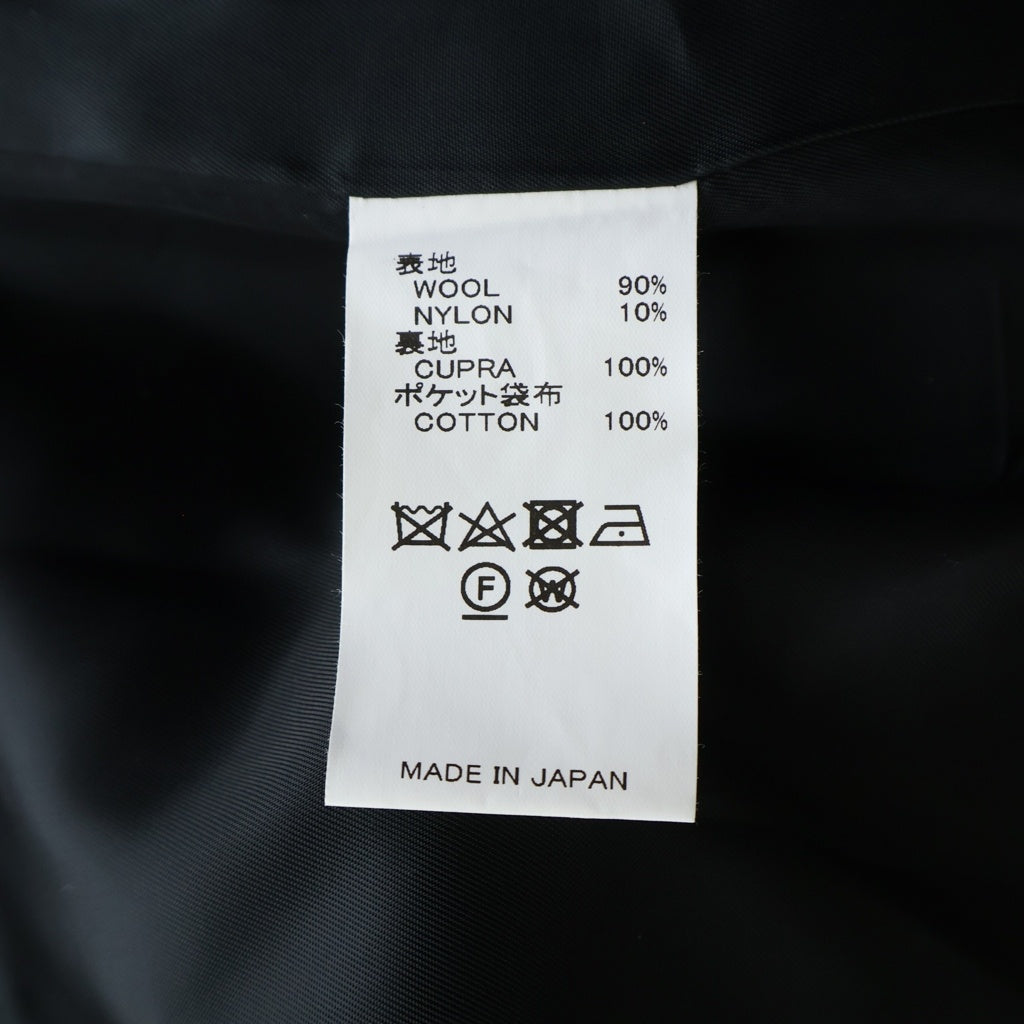 DAIRIKU(ダイリク) 20AW Melton Long P-Coat メルトン ロングPコート ブラック 20AW O-1