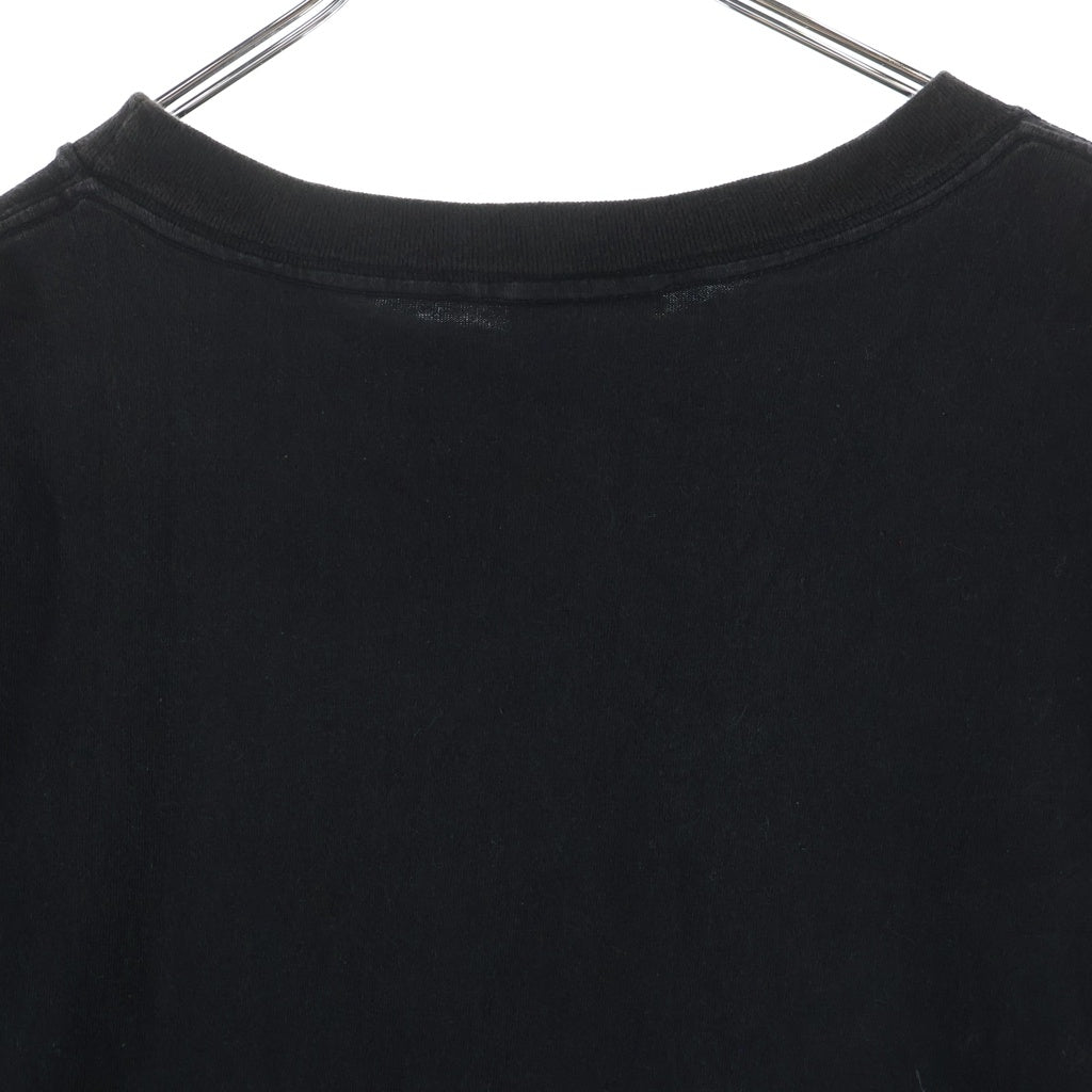 SAINT MICHAEL(セントマイケル) 21SS LOGO SS TEE コットン ロゴ プリント クルーネック 半袖Tシャツ カットソー ブラック SM-S21-0001-008
