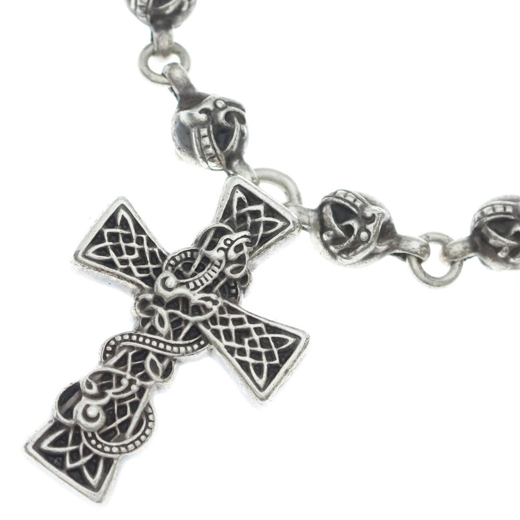 CHROME HEARTS(クロムハーツ) CELTIC CRS BALL ケルティッククロス ケルティックボールチェーンネックレス 20inch シルバー