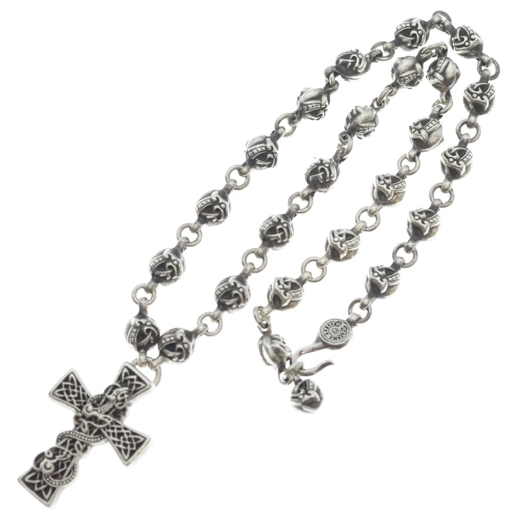 CHROME HEARTS(クロムハーツ) CELTIC CRS BALL ケルティッククロス ケルティックボールチェーンネックレス 20inch シルバー