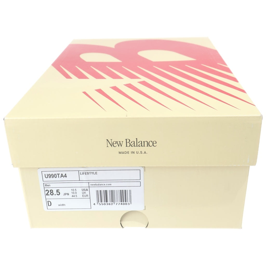 New Balance(ニューバランス) U990TA4 USA製 スウェードメッシュローカットスニーカー グレー US10.5/28.5cm