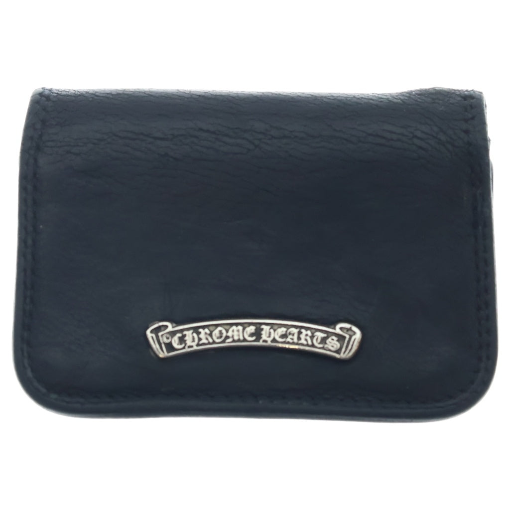 CHROME HEARTS(クロムハーツ) CARD CASE グロメット付き レザーカードケース ブラック