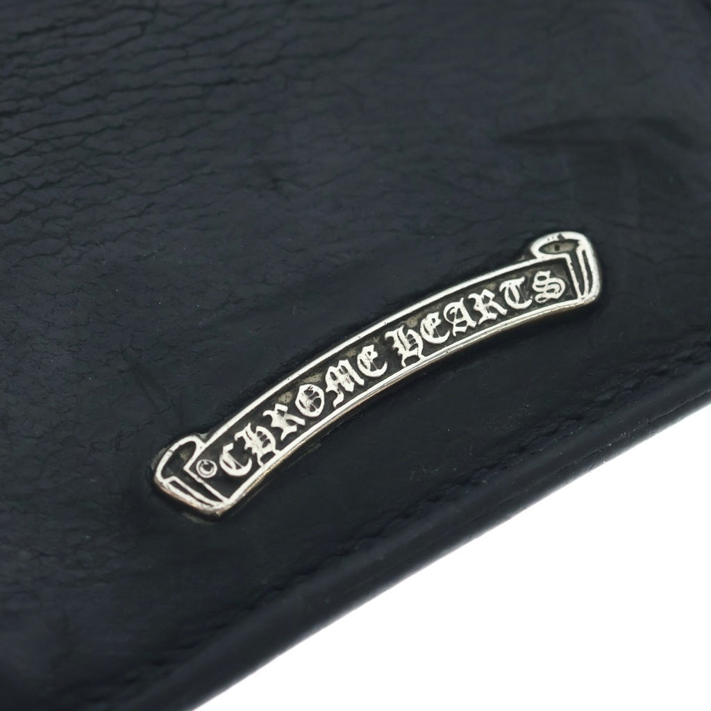 CHROME HEARTS(クロムハーツ) CARD CASE グロメット付き レザーカードケース ブラック