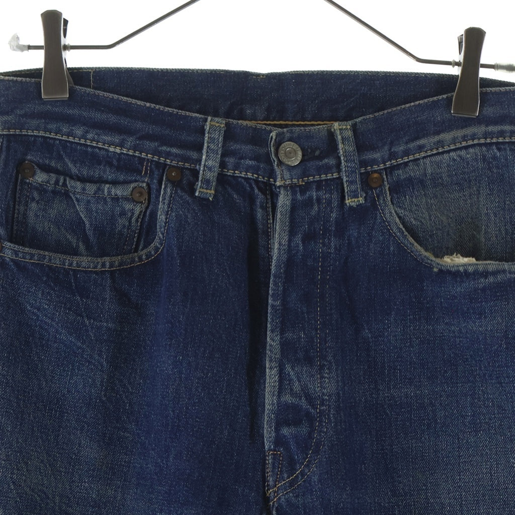 Levi's(リーバイス) 50S VINTAGE 501XX 53モデル 両面BIG 隠しリベット シングルステッチ センターセット ヴィンテージ ボタンフライデニムパンツ ブルー