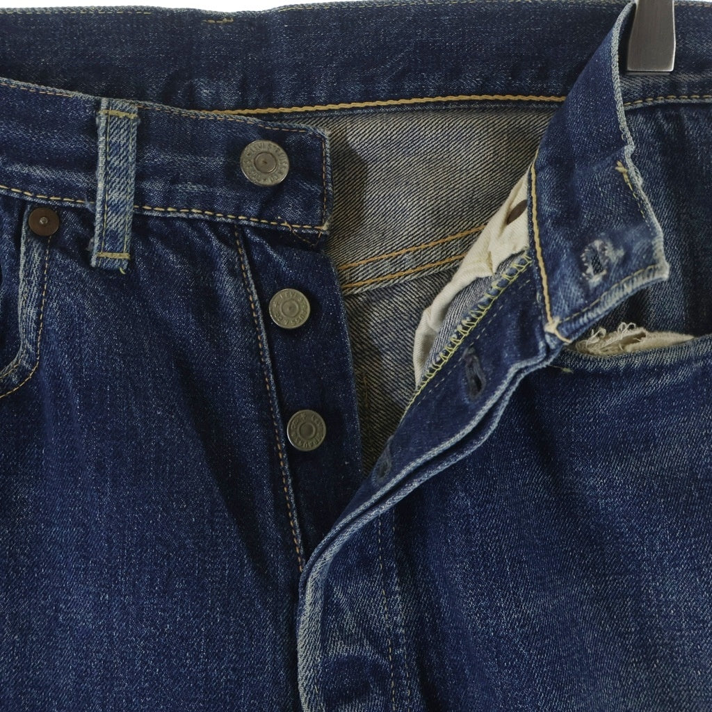 Levi's(リーバイス) 50S VINTAGE 501XX 53モデル 両面BIG 隠しリベット シングルステッチ センターセット ヴィンテージ ボタンフライデニムパンツ ブルー