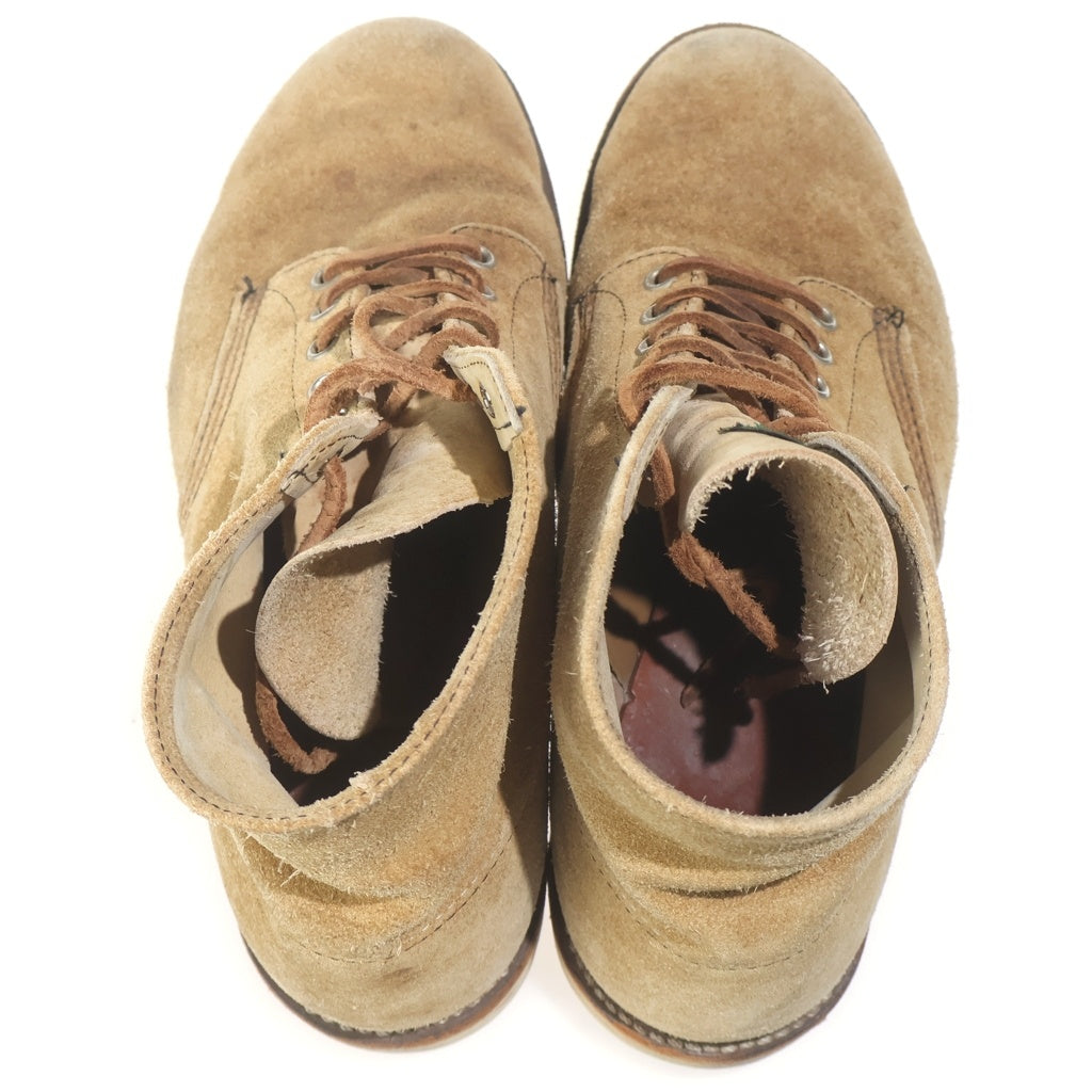 RED WING(レッド ウイング) 90S VINTAGE 8167 6INCH CLASSIC ROUND ヴィンテージ 半円犬タグ スウェードレザー 6インチ クラシックラウンドブーツ ブラウン