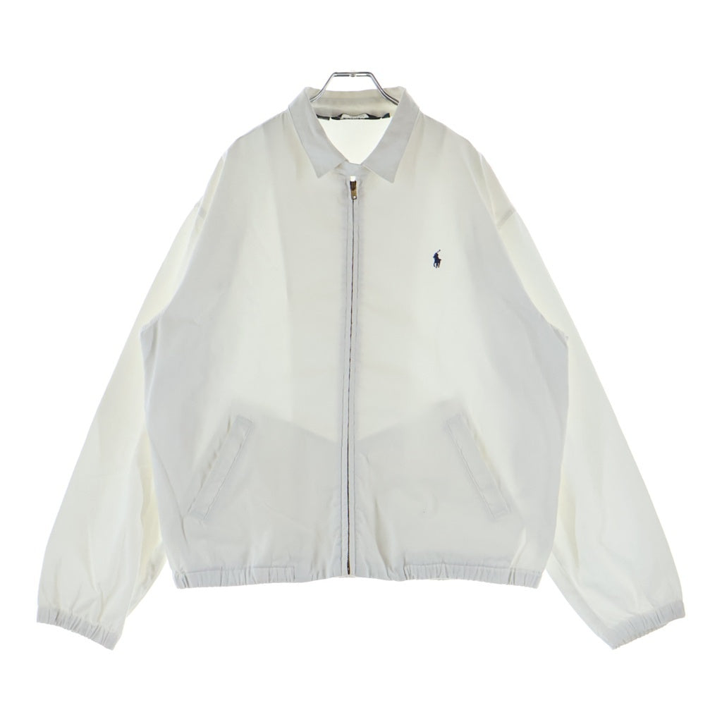 POLO RALPH LAUREN(ポロラルフローレン) 80-90S VINTAGE ヴィンテージ USA製 三角タグ コットン スウィングトップ ホワイト