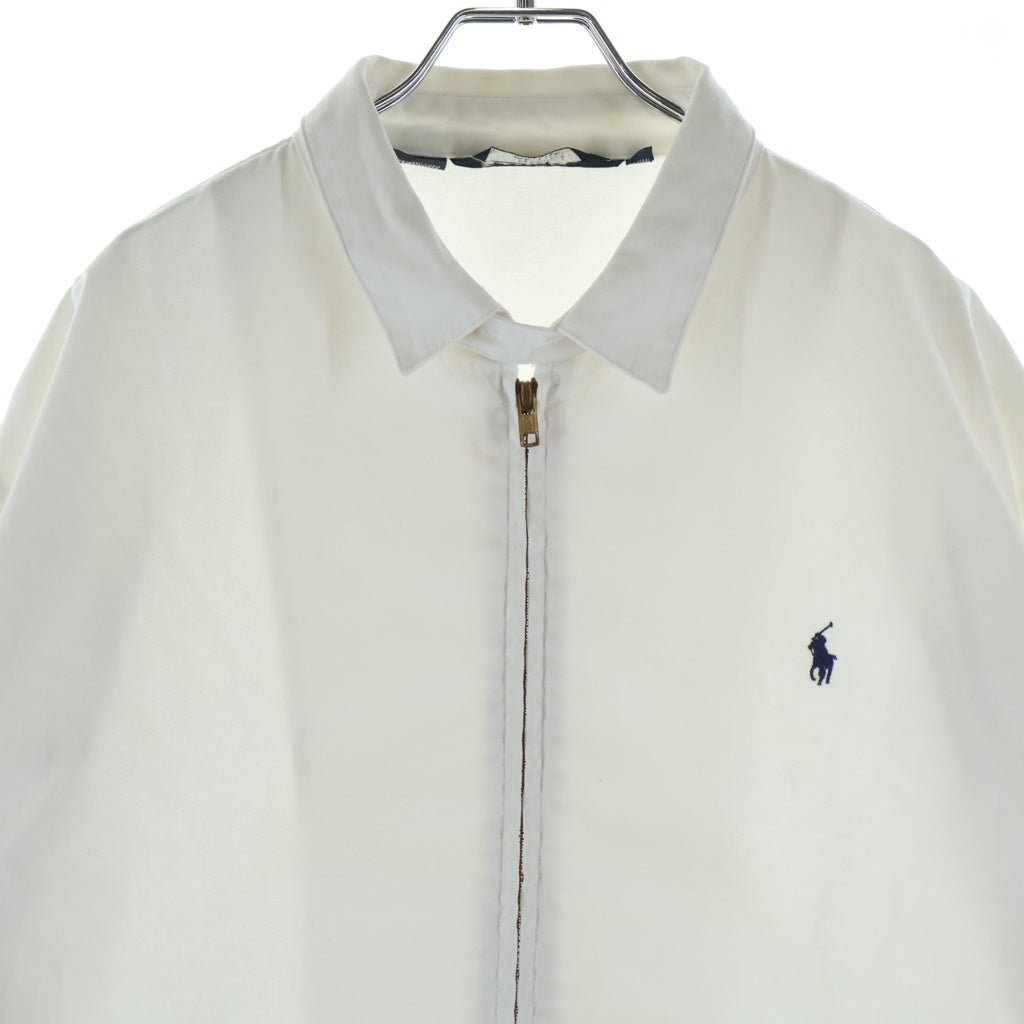 POLO RALPH LAUREN(ポロラルフローレン) 80-90S VINTAGE ヴィンテージ USA製 三角タグ コットン スウィングトップ ホワイト