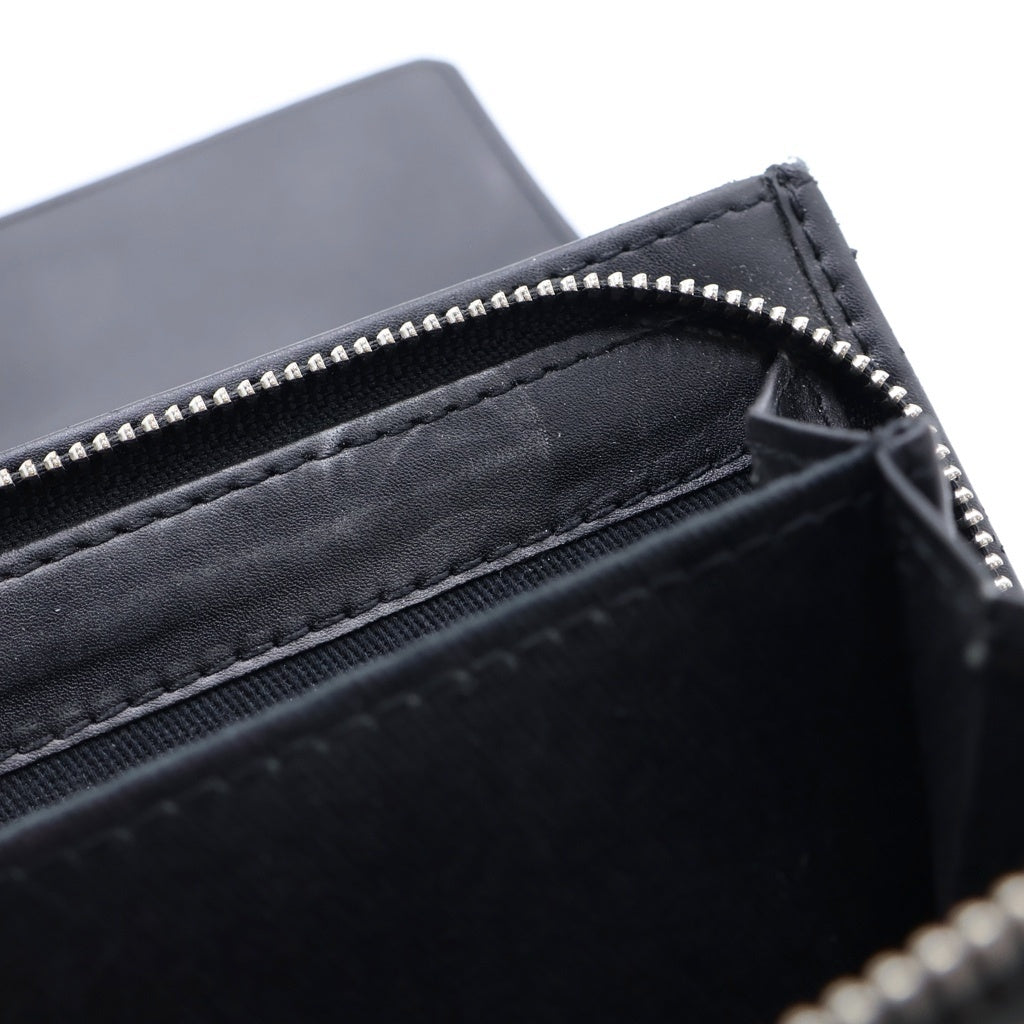 Vivienne Westwood(ヴィヴィアンウエストウッド) ANNIE アニー 牛革レザー 二つ折り長財布 ウォレット ブラック 390310