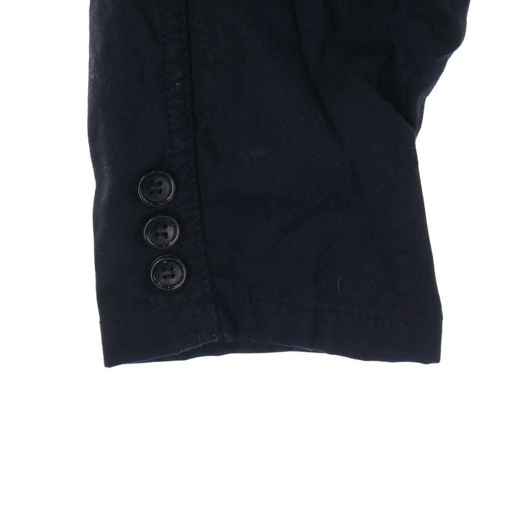 COMME des GARCONS HOMME コムデギャルソンオム AD2005 05AW 裏地ストライプ柄 コットン シングル テーラード ジャケット ブラック HP-J001 COMME des GARCONS HOMME(コムデギャルソンオム) AD2005 05AW 裏地